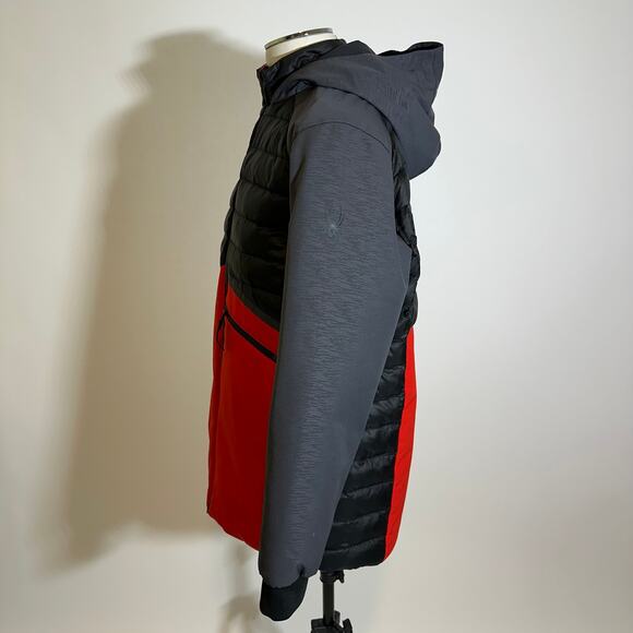 Spyder Volcano Red/Black Dylan Ski Jacket Boys Size 16 Skiing Snowboarding Snow - Picture 3 of 16